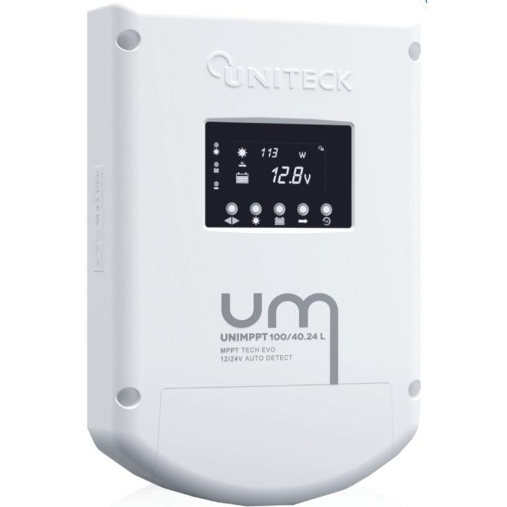 UNIMPPT 100/40.24L - Régulateur MPPT - 40A/12-24V avec écran - UNITECK
