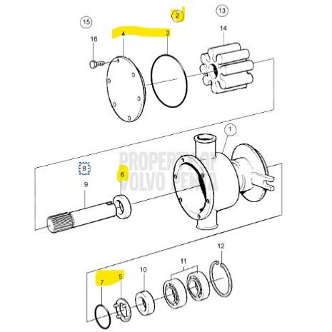 Wear kit - VOLVO PENTA