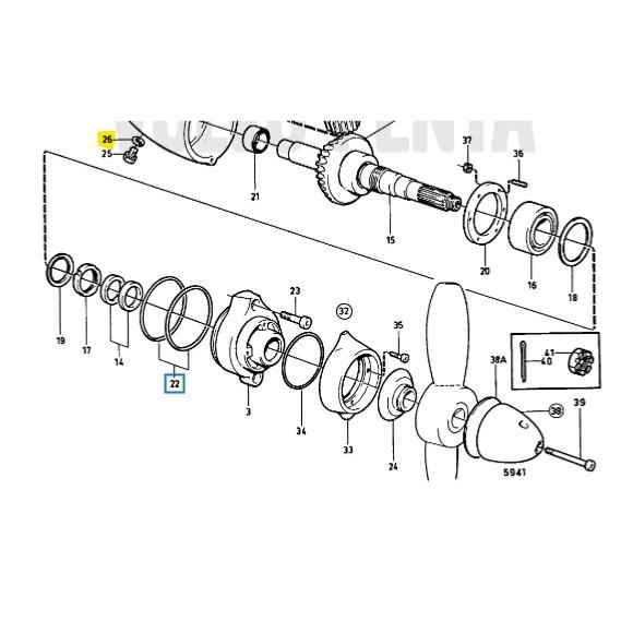 Joint de bouchon de vidange - VOLVO PENTA