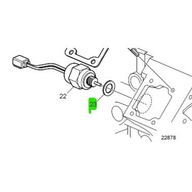 Joint d\'aimant d\'arrêt - VOLVO PENTA
