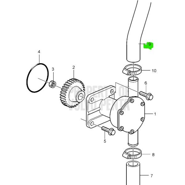 Durite eau de mer - VOLVO PENTA