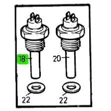 Témoin de température - VOLVO PENTA