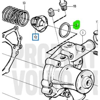 Joint de thermostat - VOLVO PENTA