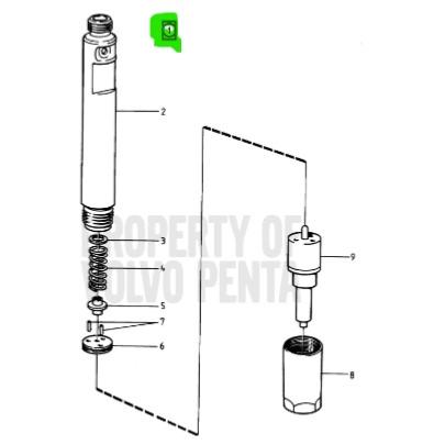Injecteur - VOLVO PENTA
