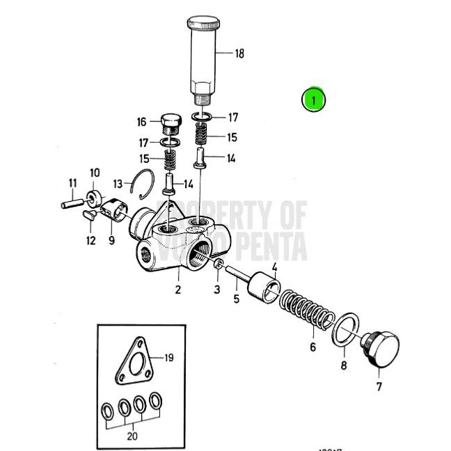 Pompe d\'alimentation - VOLVO PENTA