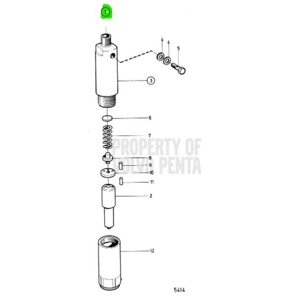 Injecteur - VOLVO PENTA