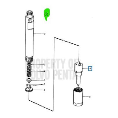 Injecteur - VOLVO PENTA