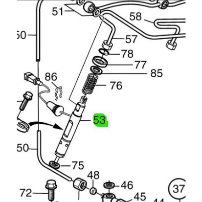 Injecteur - VOLVO PENTA