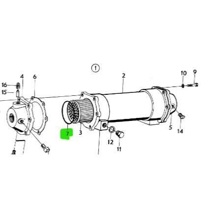 Bague étanchéité refroidisseur huile - VOLVO PENTA