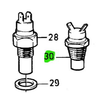 Témoin de température - VOLVO PENTA