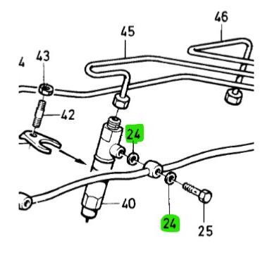 Joint d\'injecteur - VOLVO PENTA