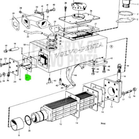 Joint d\'échangeur - VOLVO PENTA