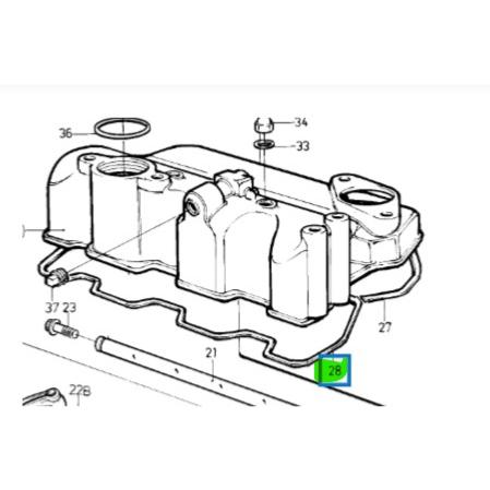 Joint de cache culbuteur - VOLVO PENTA