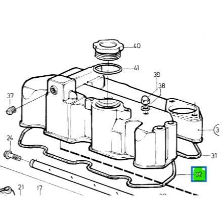 Joint de cache culbuteur - VOLVO PENTA