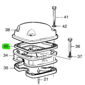 Joint de couvercle de soupape pour un cache culbuteur aluminium Volvo 544  210  P1800 140 240 B18 B20 419678