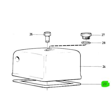 Joint de cache culbuteur - VOLVO PENTA