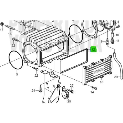 Joint de couvercle échangeur - VOLVO PENTA