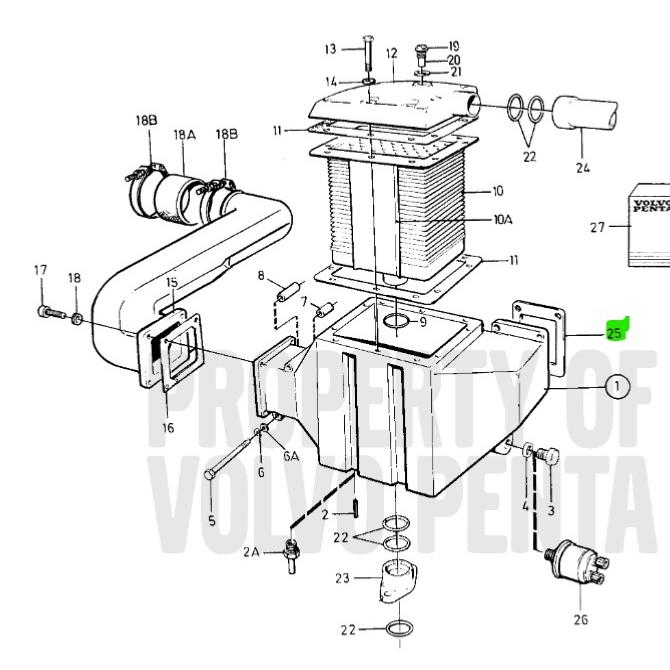 Joint d\'étanchéité - VOLVO PENTA