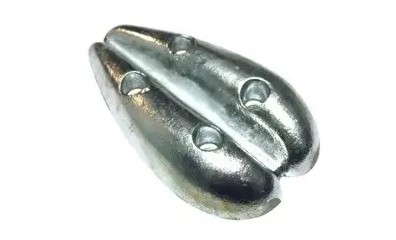 Plaque profilée cur - Anode Zinc