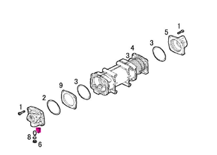 Anode échangeur - YANMAR MARINE