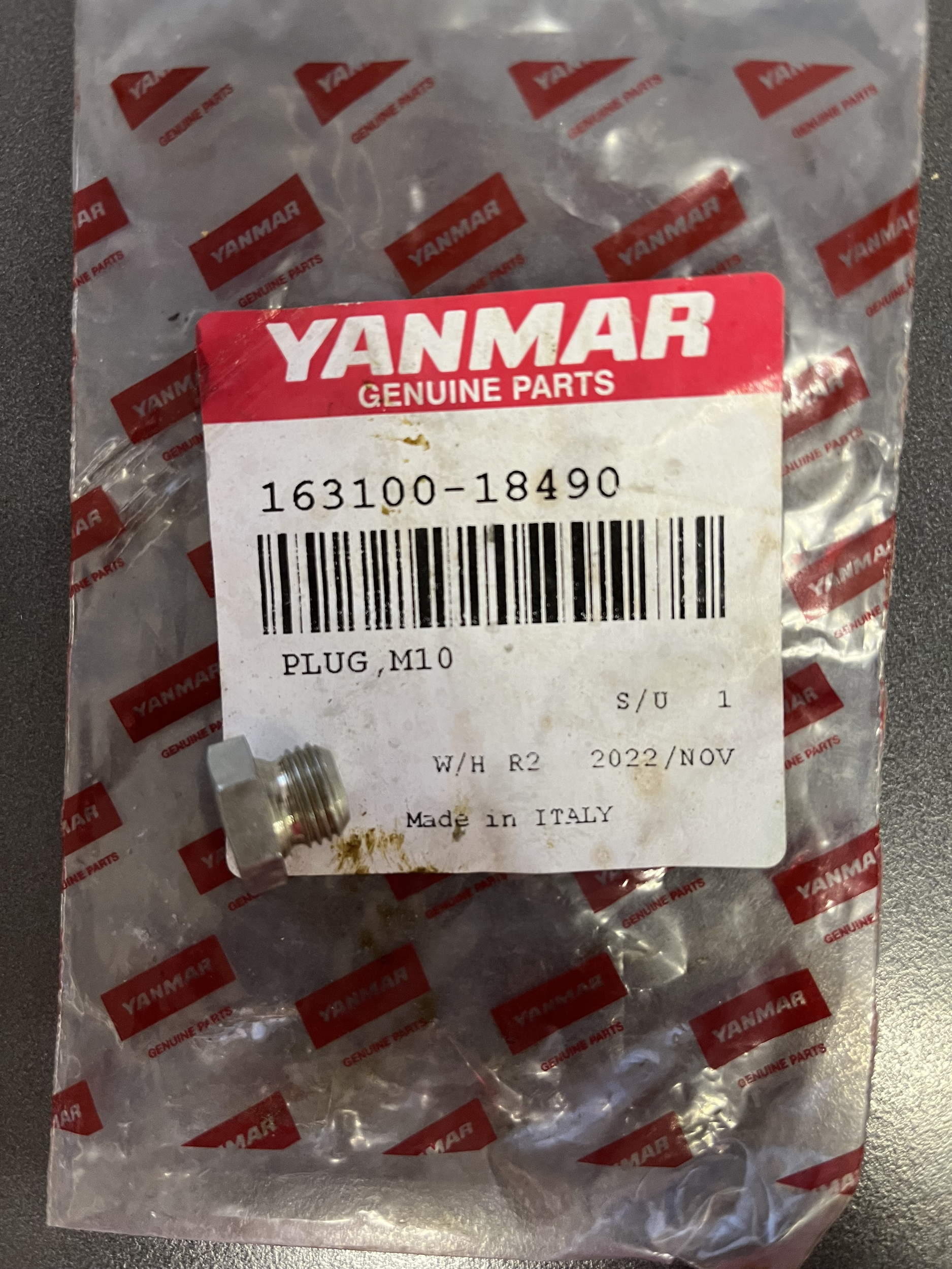 Vis de vidange - YANMAR MARINE
