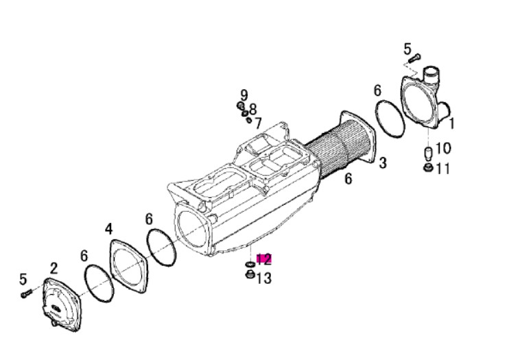 Joint de vis de vidange - YANMAR MARINE
