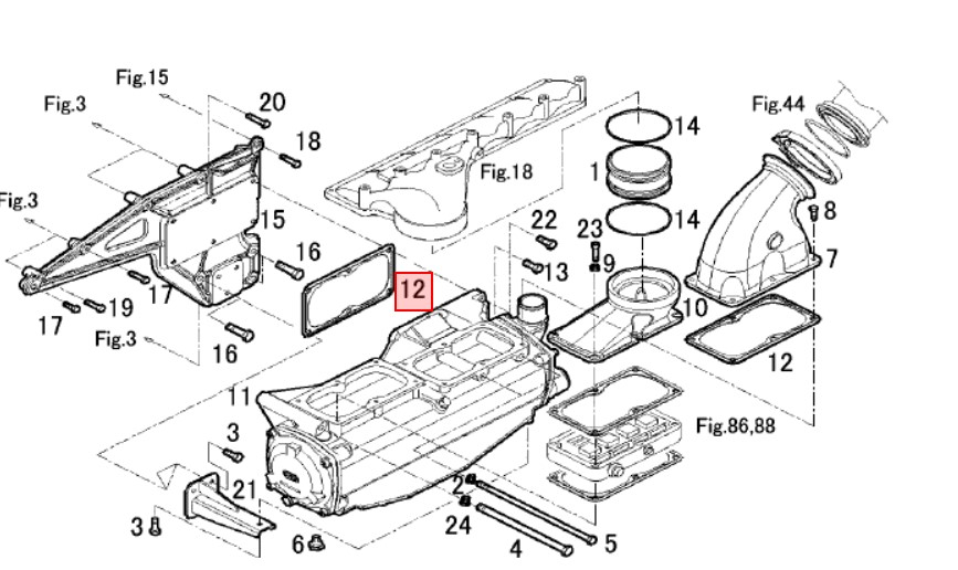 Joint d\'échangeur - YANMAR MARINE