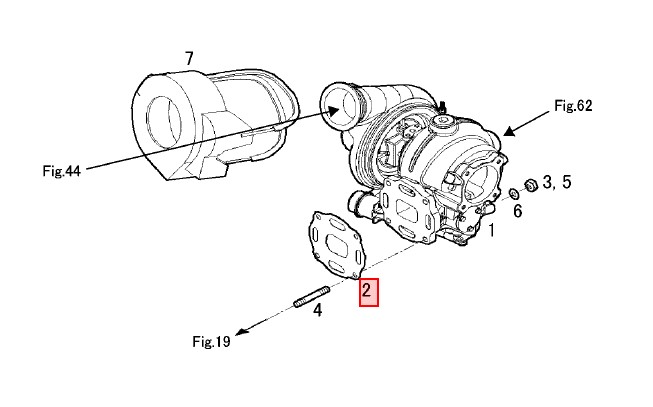 Joint du turbo - YANMAR MARINE