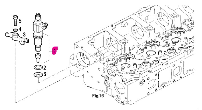 Injecteur complet - YANMAR MARINE