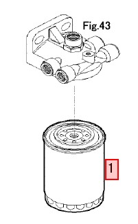 Filtre à gasoil - YANMAR MARINE