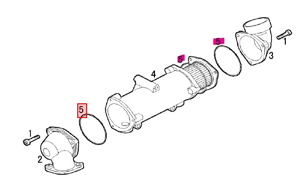Joint d\'échangeur - YANMAR MARINE