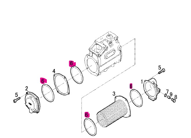 Joint d\'échangeur - YANMAR MARINE
