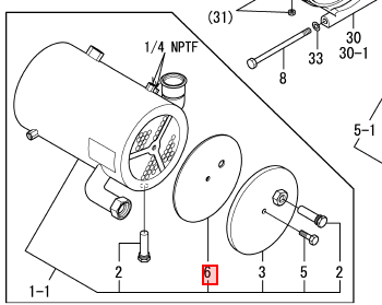 Joint échangeur - YANMAR MARINE