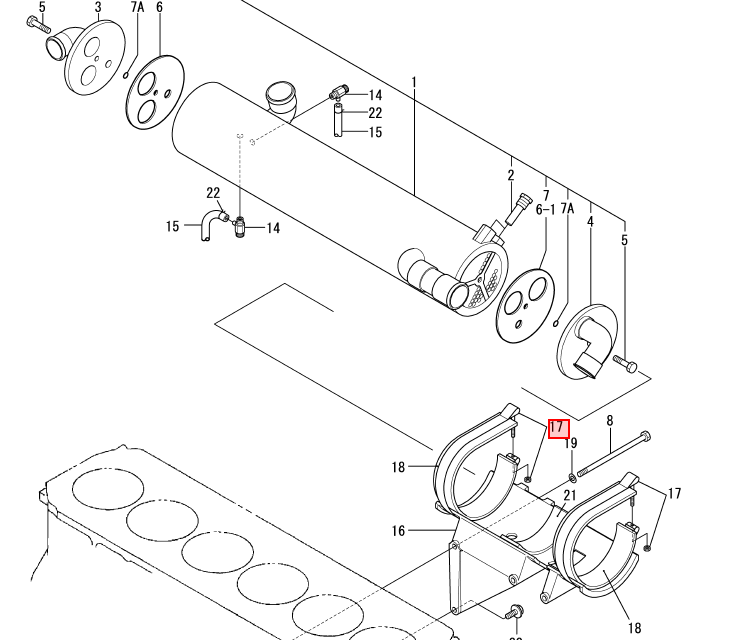 Clamp, bolt - YANMAR MARINE