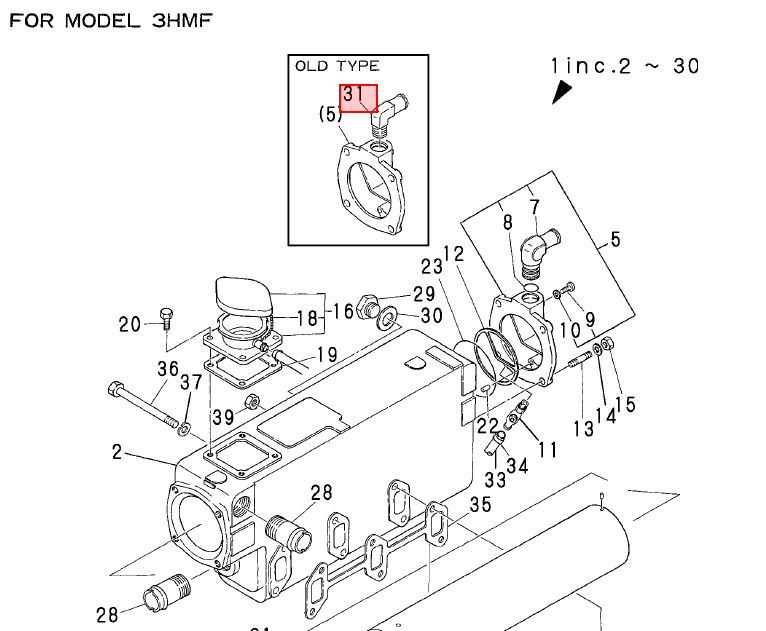 Elbow - YANMAR MARINE