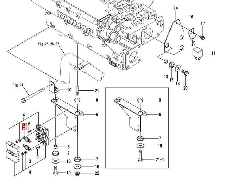 Fusible, 32V-200A - YANMAR MARINE