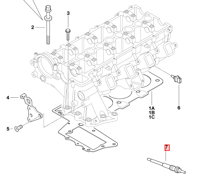 Bougie de préchauffage - YANMAR MARINE