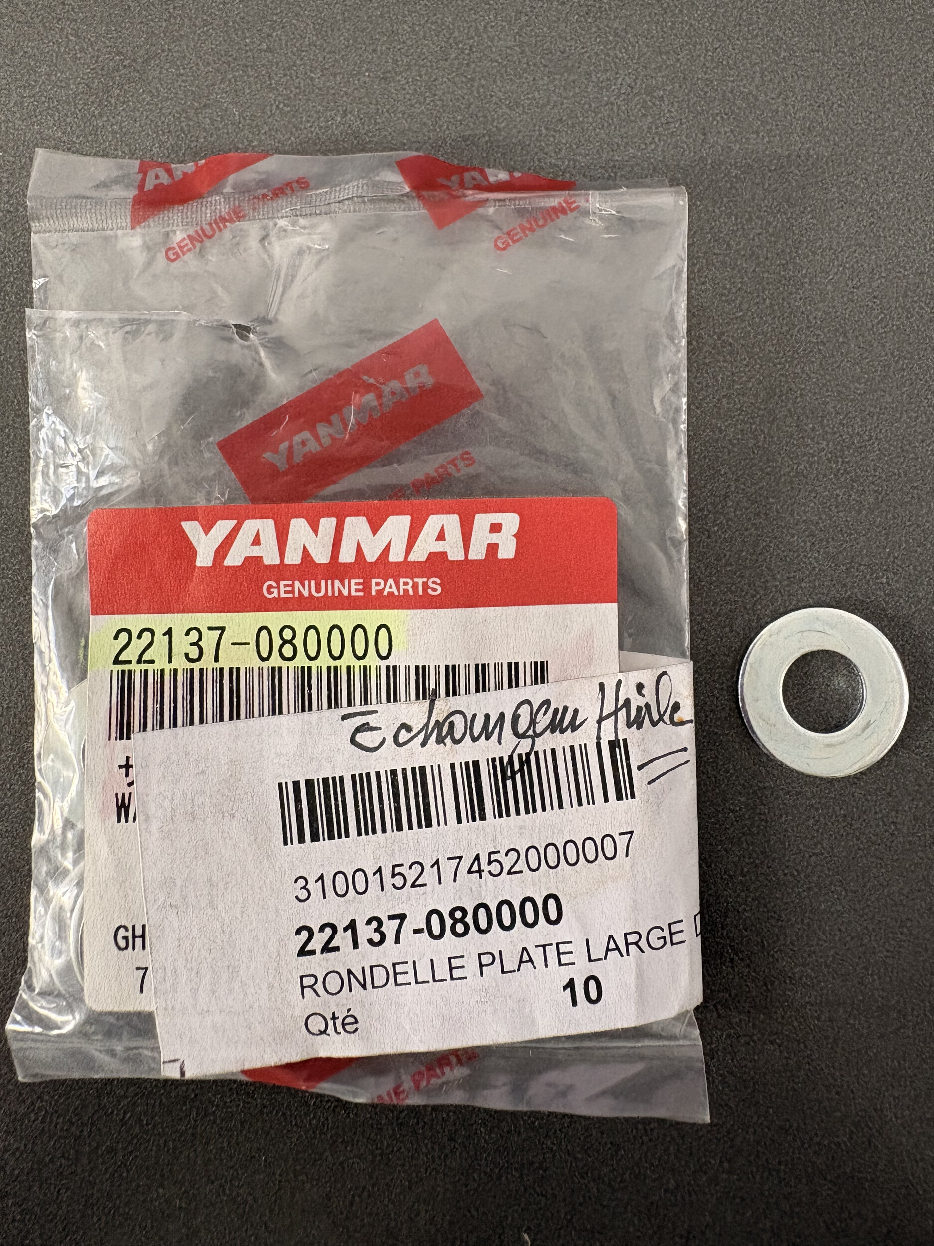 Washer, 8 - YANMAR MARINE