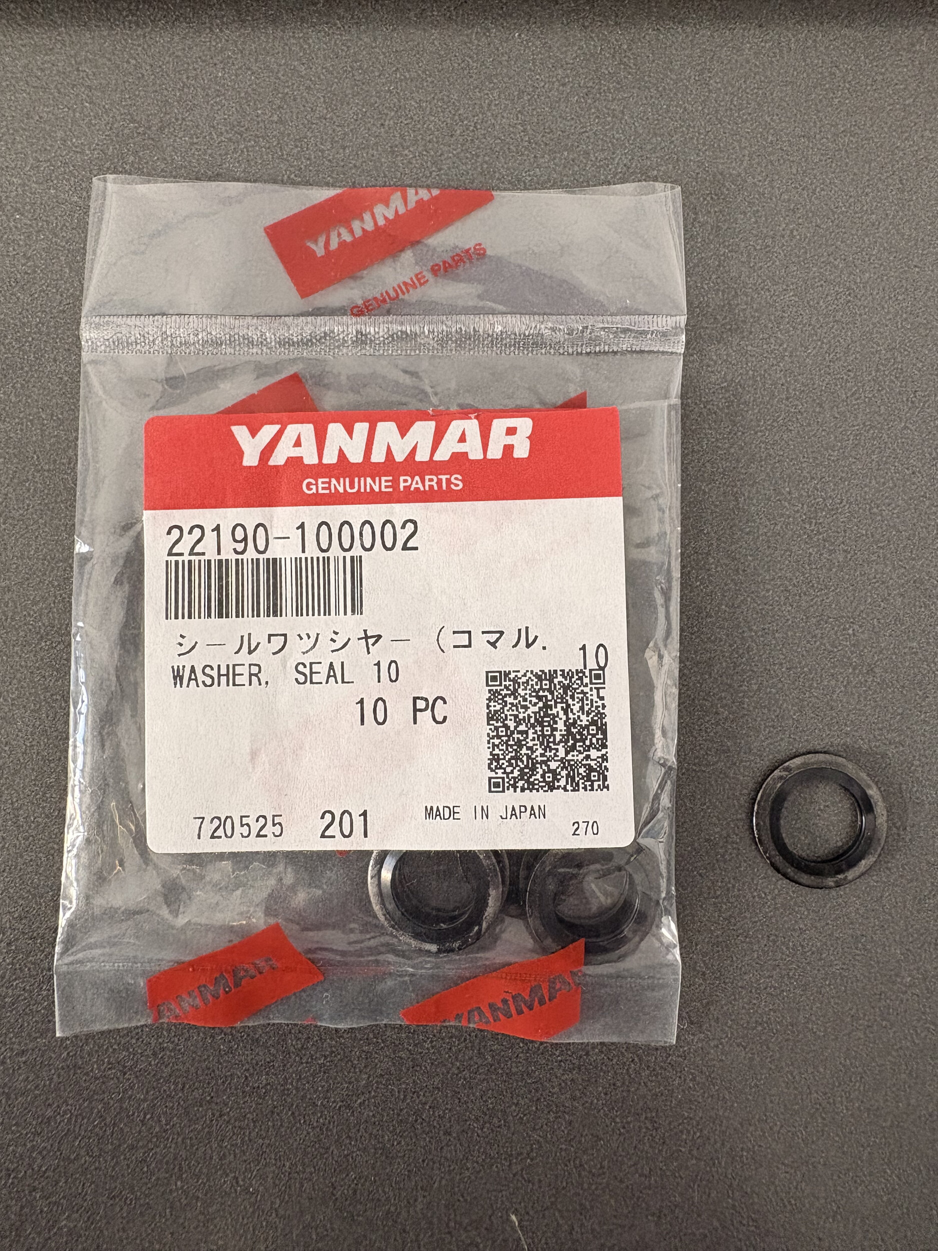 Washer seal, 10 - YANMAR MARINE