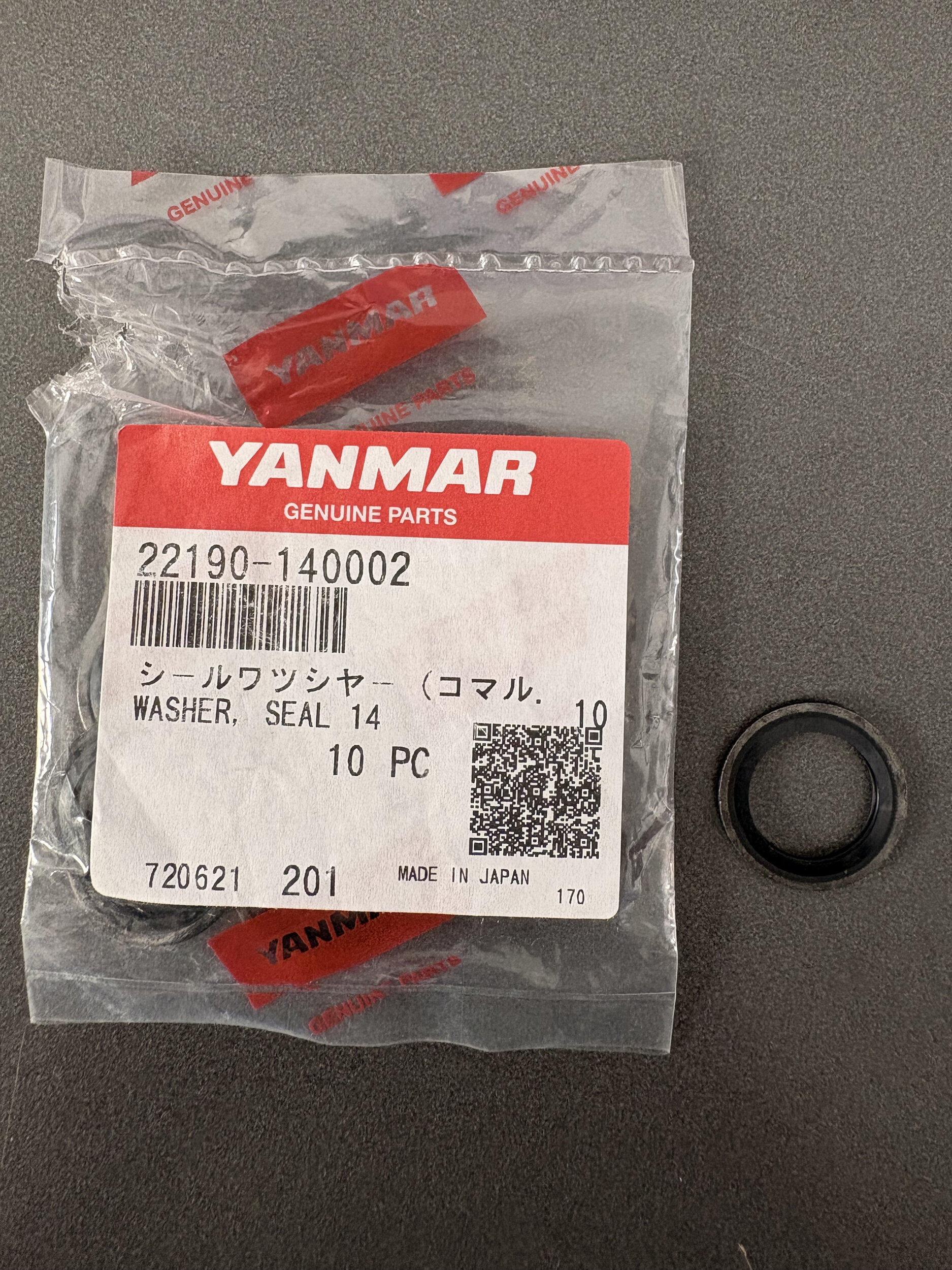 Washer seal, 14 - YANMAR MARINE