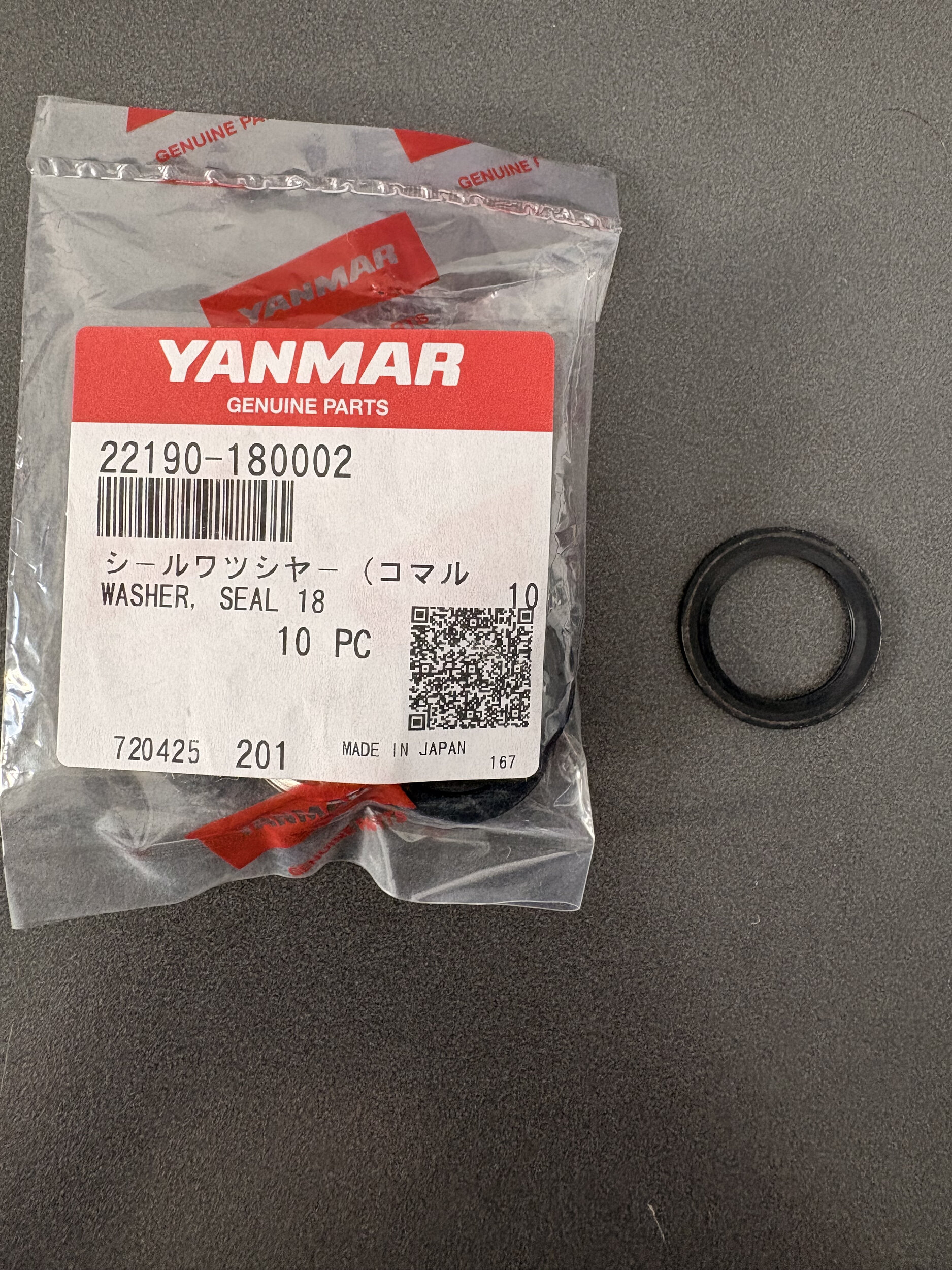 Washer seal, 18 - YANMAR MARINE