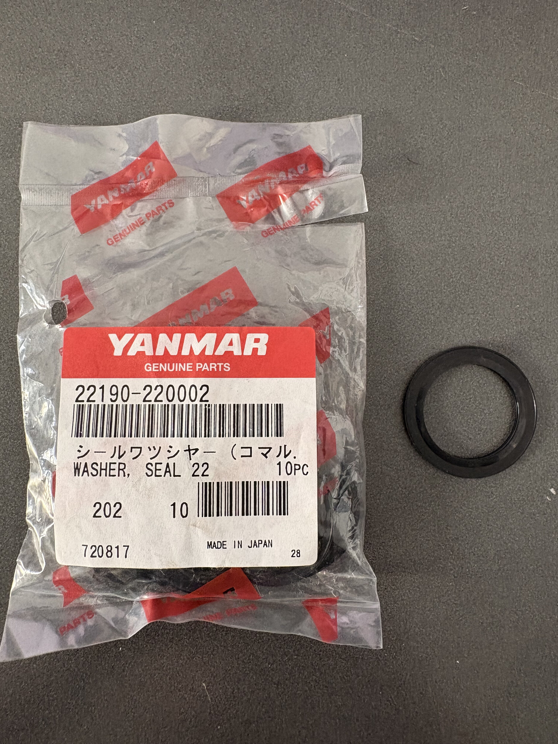 Washer seal, 22 - YANMAR MARINE
