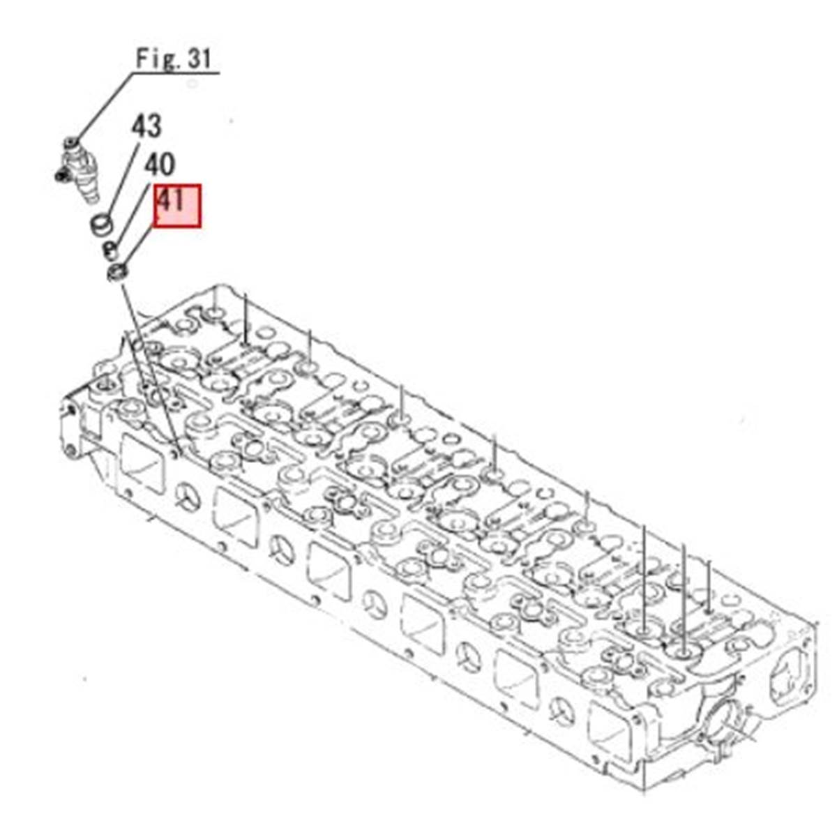 Joint injecteur - YANMAR MARINE