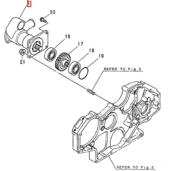 Pompe à eau de mer entière - YANMAR MARINE