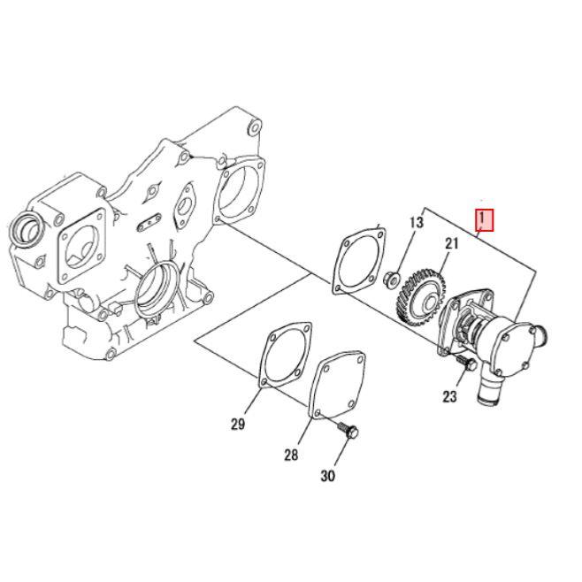 Pompe à eau de mer entière - YANMAR MARINE