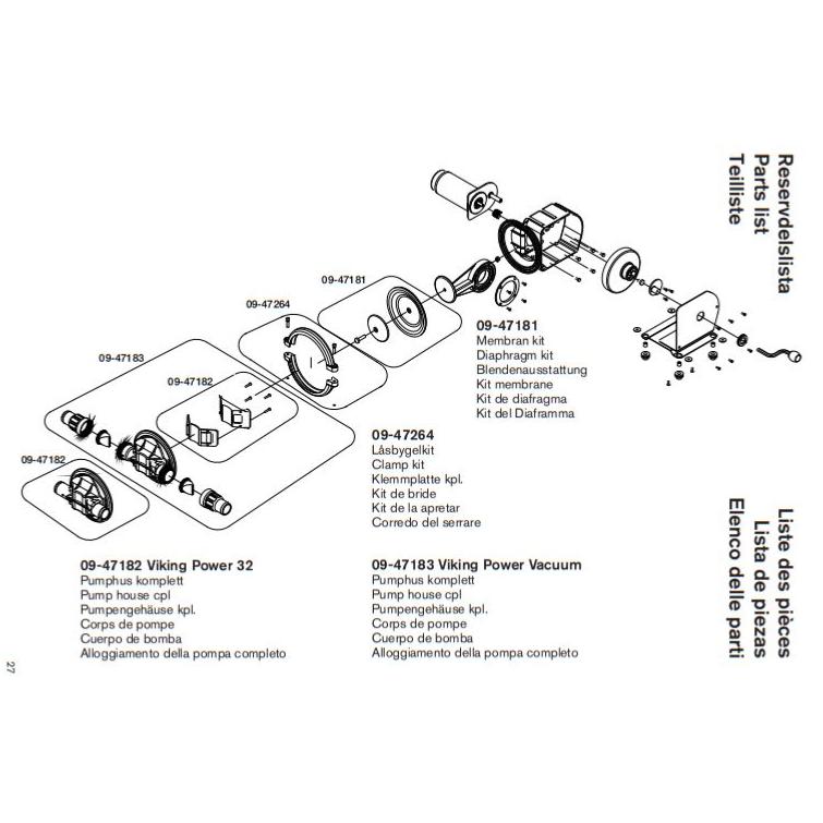 Kit diaphragme VIKING POWER 32