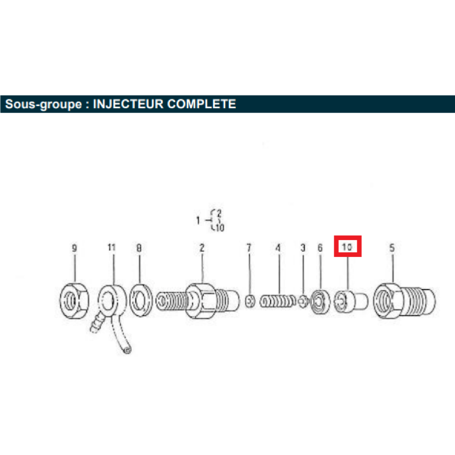 Nez injecteur - NANNI DIESEL
