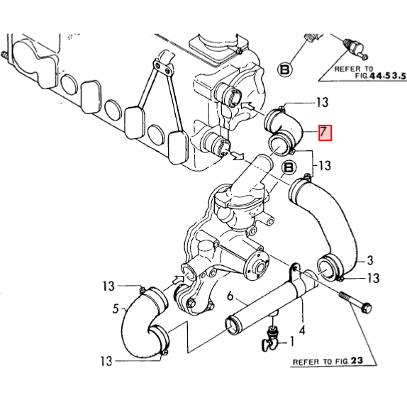 Durite eau douce - YANMAR MARINE