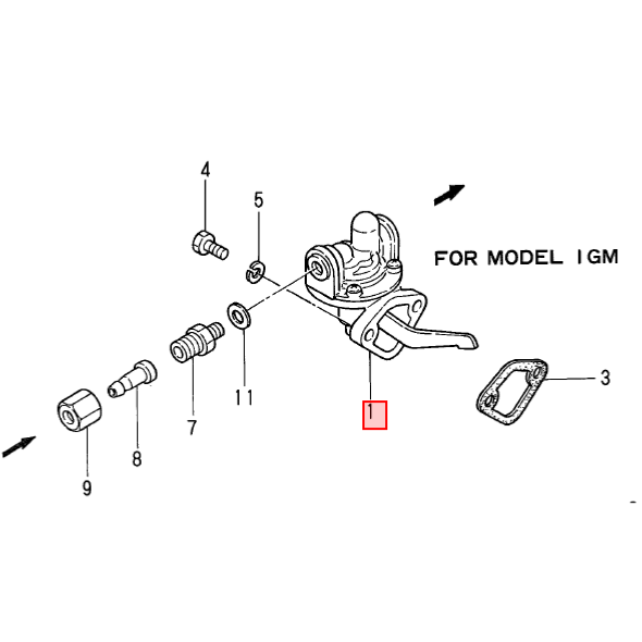 Pompe alimentation gasoil - YANMAR MARINE