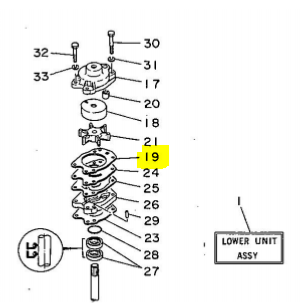 Joint de turbine - YAMAHA